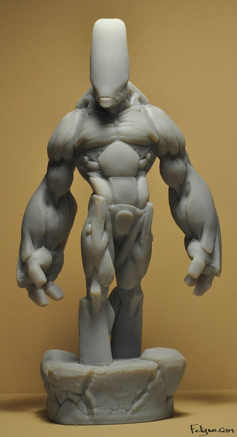 3D Printed Characters by Jeff Feligno, via Behance Digital Sculpture, 3d Figures, 3d Cnc, Sport Car, Creature Concept, Character Modeling, 3d Characters, Character Design References, Human Figure