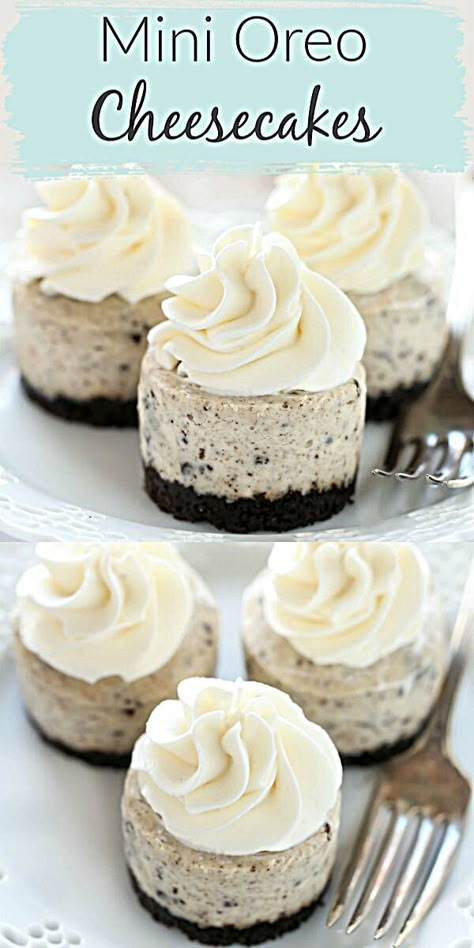 Oreo Cheesecake Filling, Oreo Dessert Easy, Desserts Apple, Healthy Thanksgiving Desserts, Mini Oreo Cheesecake, Smores Dessert, Cheesecake Oreo, Fun Thanksgiving Desserts, Dessert Oreo