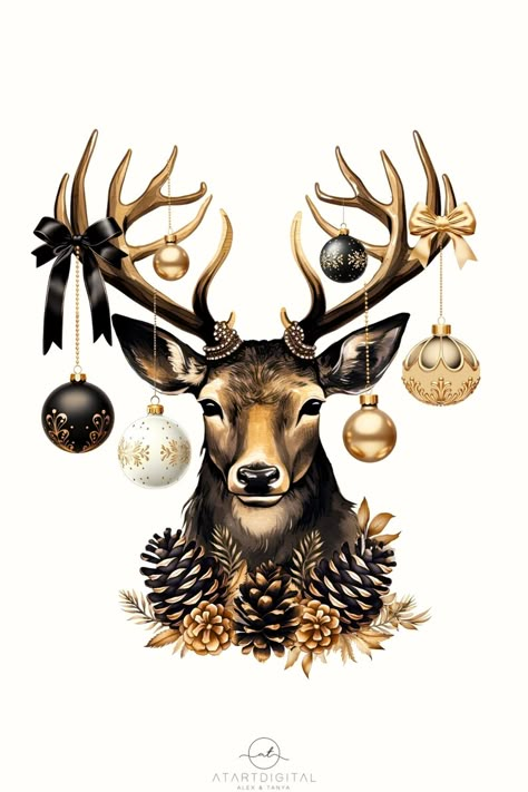 Christmas deer decorations