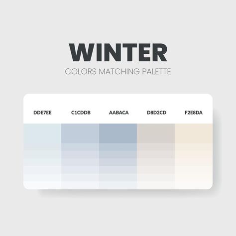 Winter Hex Codes, Color Palette With Hex Codes, Winter Pastels, Colour Pallets, Winter Color Palette, Table Color, Hex Codes, Pastel Colour Palette, Winter Color