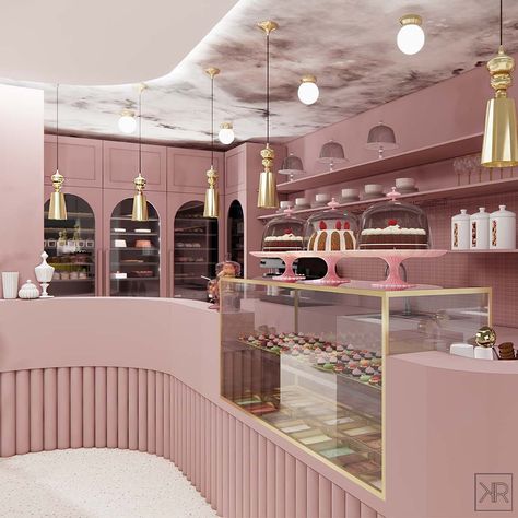 Cake Shop Interior, Patisserie Design, Bakery Shop Design, Bakery Interior, Bakery Design Interior, Gelato Shop, Bakery Decor, Cozy Coffee Shop, Cafe Shop Design