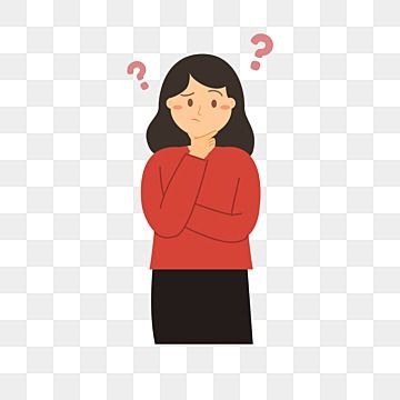 Person Asking Question Drawing, Person Thinking Images, Confused Cartoon, Thinking Character, Confused Person, Question Aesthetic, Confused Woman, Women Infographic, Expression Cartoon