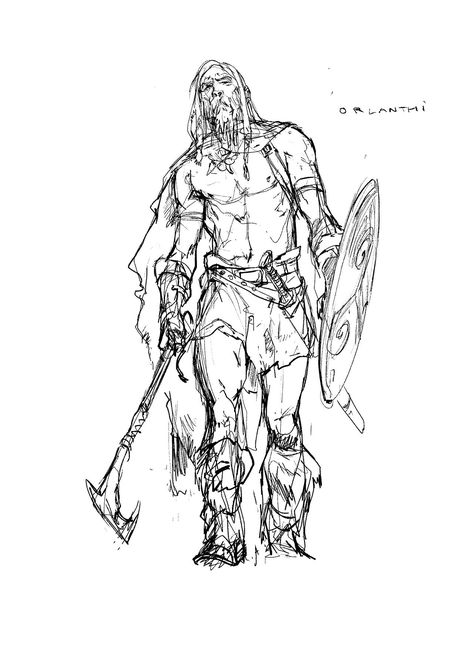 Vikings Sketch, Viking Drawings, Skyrim Art, Viking Character, Native American Tattoo, Drawing Superheroes, Harley Davidson Art, Figure Sketching, Concept Art Character