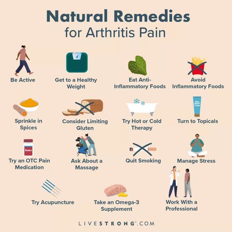 15 Natural Remedies for Arthritis Pain, According to Doctors | livestrong Cold Remedies For Toddlers, Home Remedies For Fever, Joints Pain Remedy, Arthritic Pain, Pregnancy Food, Natural Cold Remedies, Inflammatory Foods, Cold Remedies, Life Tips