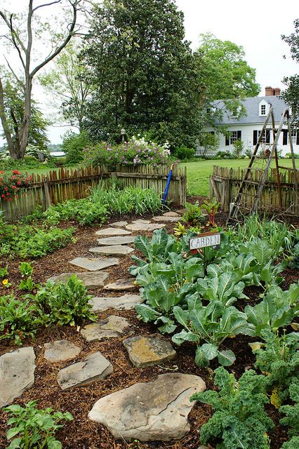 Vegetable Garden pathway by KarlGercens.com, via Flickr Backyard Plan, Garden Plots, Potager Garden, Veg Garden, Have Inspiration, The Secret Garden, Garden Pathway, Garden Layout, Veggie Garden