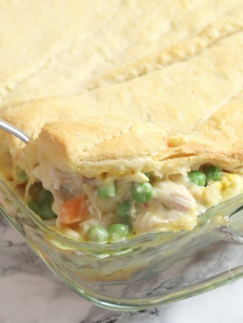 Easy Chicken Potpie Casserole, Easy Chicken Pot Pie Bake, Best Chicken Pot Pie Recipe, Chicken Pot Pie Bake, Pot Pie Bake, The Best Chicken Pot Pie, Pot Pie Recipe Easy, Chicken Potpie, Easy Chicken Pot Pie Recipe