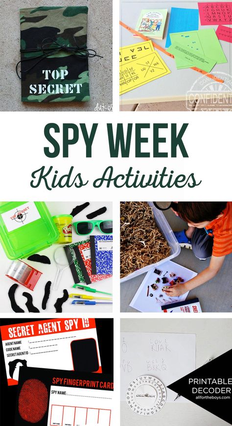 Mystery Games For Kids, Geheimagenten Party, Spy Games For Kids, Secret Agent Party, Spy Birthday Parties, Summer Camp Themes, Detective Game, Summer Camp Activities, Spy Party