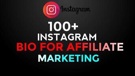 Instagram 100 Best Bio For Affiliate Marketing Examples Ideas Bio For Affiliate Marketing, Instagram Bio Short, Affiliate Marketing Instagram, Best Bio, Bio For Facebook, Bio For Instagram, Bio On Instagram, Facebook Bio, Marketing Examples