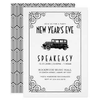 1920 New Years Eve Invitation #retroinvites #speakeasyNYE #1920sNewYearsEveInvitations Speakeasy Invitations, New Years Eve Party Invitations, New Years Eve Music, Party Invitations Ideas, 1920s Speakeasy, Speakeasy Party, New Years Eve Invitations, Invitations Ideas, New Year's Eve Party