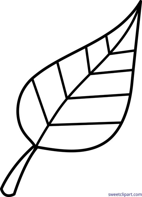 Sweet Clip Art - Cute Free Clip Art and Coloring Pages Fall Leaves Images, Leaf Clip Art, Leaves Black And White, Line Art Images, Easy Drawing Steps, Outline Images, Leaf Outline, Black And White Leaves, Clip Art Library