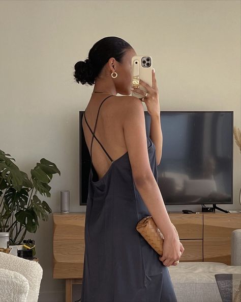 ASIA JACKSON on Instagram: “#ad The satin slip dress is one of the most versatile pieces that you can have in your closet. You can wear it during the day, for a night…” Asia Jackson, Fashion Mood Board, During The Day, Satin Slip, Satin Slip Dress, Wear It, Backless Dress, Slip Dress, The Day