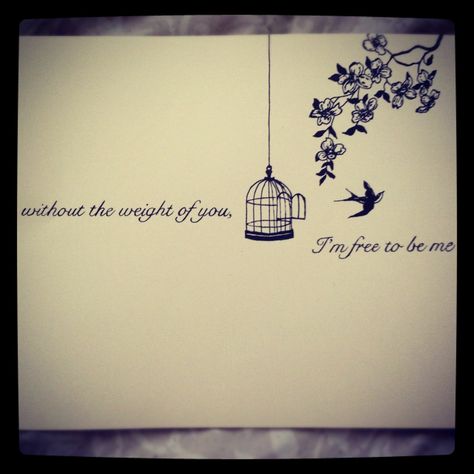 Without the weight of (fear) I'm free to be me. #birdcage #free Bird And Cage Tattoo Freedom, Birdcage Drawing, Divorce Tattoo, Dreamer Tattoo, Birdcage Tattoo, Hairstylist Tattoos, Cage Tattoo, Swallow Bird Tattoos, Dandelion Tattoo Design