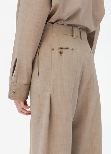 Trousers with back cuff slits in lightweight melange tailoring Celine Pants, Tailoring Details, Trousers Details, Pants Details, Clothing Details, 가을 패션, Looks Style, Looks Vintage, Fashion Details