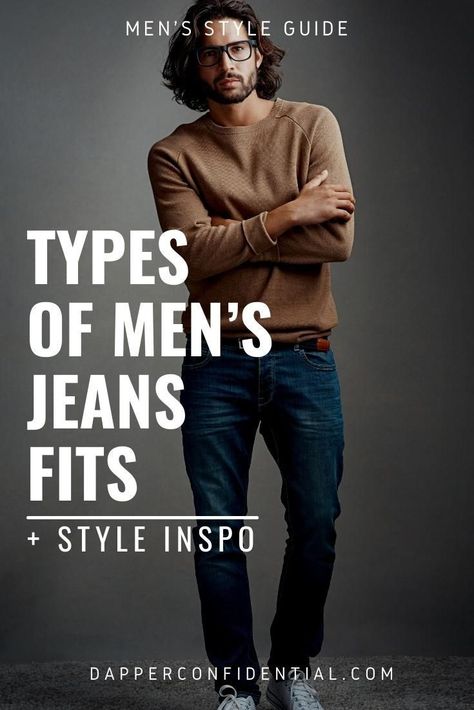 Today menswear seems boundless - from vintage and classic to ultra-modern. The various jean fits are no exception. Read the article for what's best for you plus our top picks. Pants For Boots, Fit Jeans Outfit, Types Of Men, Travel Jeans, Mens Jeans Fit, Jean Fits, Best Pants, Jeans Outfit Men, Streetwear For Men