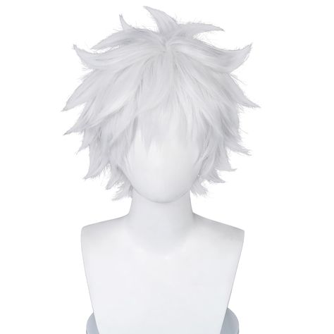 Wig For Cosplay, Hair Styles Male, Sonic Cosplay, Christmas Party Hair, Character Hairstyles, Silver White Hair, Hair References, Christmas Anime, Christmas Party Hairstyles