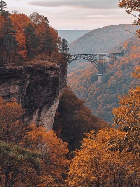 New River Gorge Bridge, New River Gorge, Country Roads Take Me Home, Arch Bridge, Autumn Actvities, Autumn Leaves Photography, Appalachian Mountains, New River, The Mountains Are Calling