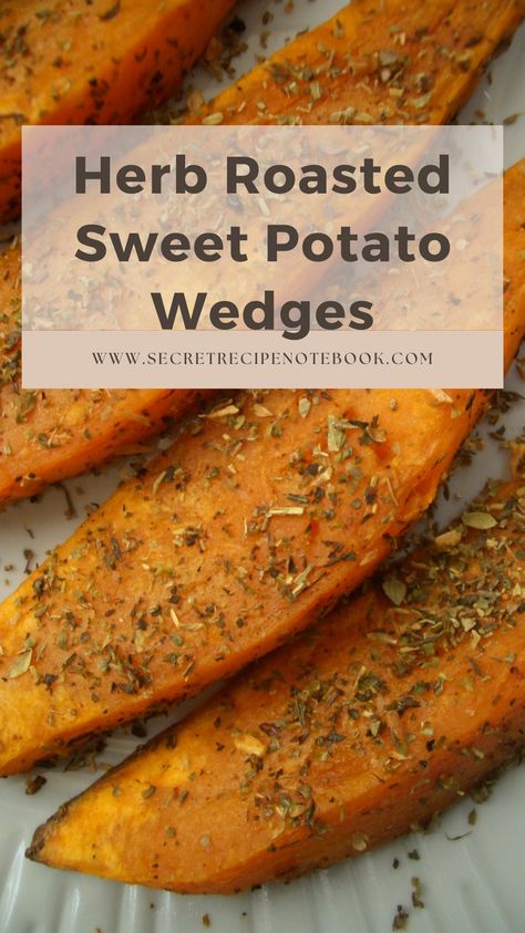 Roasted Sweet Potato Wedges, Baked Sweet Potato Wedges, Sweet Potato Seasoning, Breaded Mushrooms, Wedges Recipe, Potato Wedges Baked, Recipe Notebook, Vegetarian Italian, Sweet Potato Slices