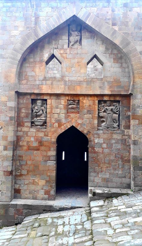 Entrance to the Battlements from Ahini Gate, Kangra Fort Kangra Fort, Old Fort, Gate Design, Gate, Fort, Entrance, Fireplace, Architecture, Quick Saves