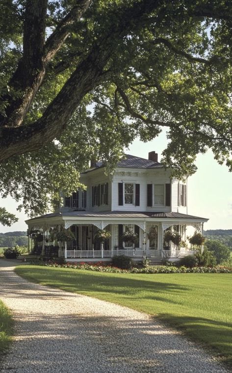 Southern Home Aesthetic, Old New England Homes, Marsh House, Old Southern Homes, Pretty Houses, Life Vibes, Sims Houses, Antebellum Homes, Southern House