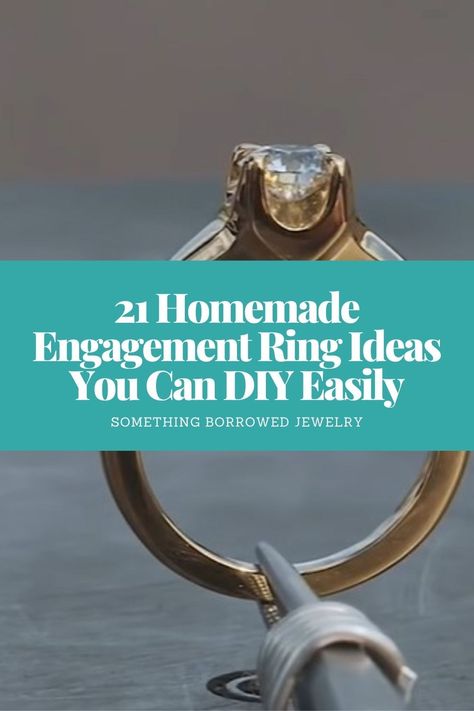 21 Homemade Engagement Ring Ideas You Can DIY Easily 2 Make Your Own Wedding Band, Homemade Engagement Rings, Make Your Own Wedding Ring, Homemade Wedding Rings, Homemade Engagement Ring, Diy Engagement Ring, Diy Wedding Ring, Engament Rings, Double Wedding Bands