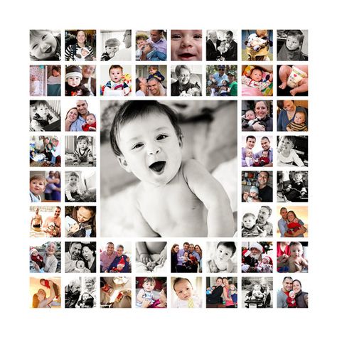 Make a 20x20 collage of baby's 1st year! Photo Collage Prints, Photo Collage Canvas, Collage Des Photos, Collage Foto, Collage Canvas, Baby Canvas, Canvas Collage, Photo Collage Design, Shotting Photo