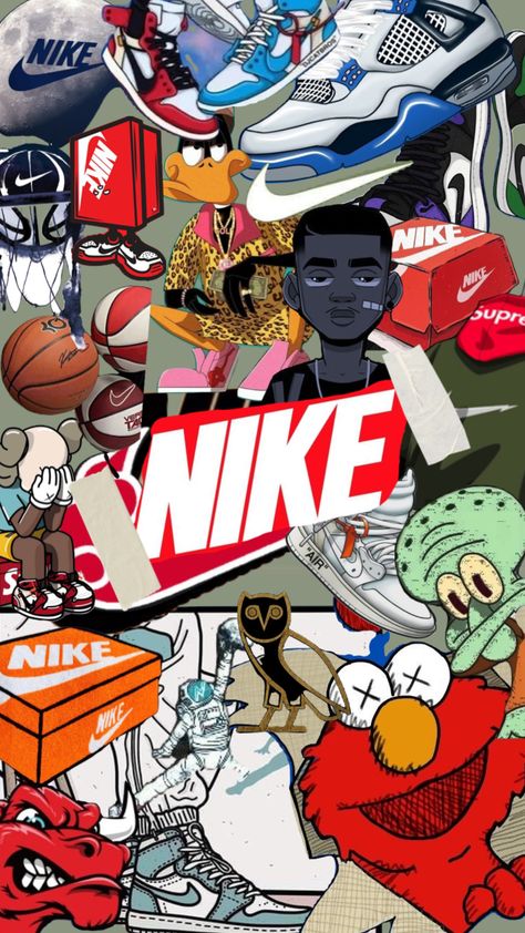 Shoe Wallpapers Iphone, Brand Collage, Nike Wallpaper Backgrounds, Really Cool Wallpapers, Nike Wallpaper Iphone, Nike Poster, Chill Wallpaper, Jordan Logo Wallpaper, Sneakers Wallpaper