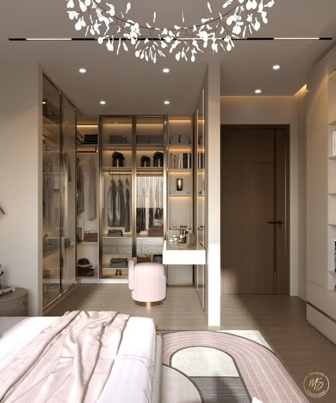 Glam Living Room Decor, Small Bathroom Layout, Bedroom Cupboard Designs, Walk In Closet Design, Luxury Closets Design, Luxury Room Bedroom, Glam Living Room, Dressing Room Design, Home Design Living Room