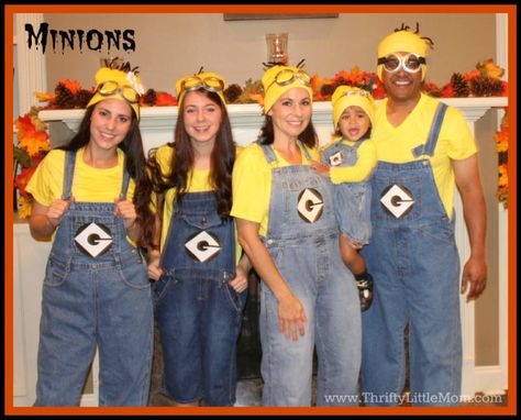 37 DIY Minion Costume Ideas for Halloween - Big DIY IDeas Minion Costume Ideas, Minion Dress Up, Adult Minion Costume, Diy Minion Costume, Minion Dress, Minion Costume, Diy Minions, Mom Costumes, Minion Halloween