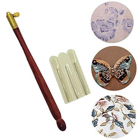 Tambour Beading Tutorial, Zardozi Embroidery Designs, Tools Name, Tambour Hook, Victorian Toys, Tambour Beading, Embroidery Beading, Zardozi Embroidery, Tambour Embroidery