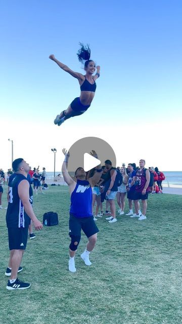 Easy 3 Person Stunts, Cheerleading Videos, Workout Fitness Motivation, Stunt Video, Cheer Stunts, Competitive Cheer, Workout Fitness, May 27, A Video