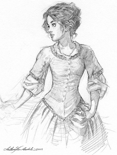 Drawing Art, Drawing Inspiration, Victorian Dress Drawing, Drawing Dresses Sketches, Character Design, Artistic Drawings, Victorian Dress Sketches, ... Portrait Au Crayon, Character Design Cartoon, Illustration Tattoo, Colonial America, Art And Illustration, Drawing Lessons, Character Design References, A Drawing, Pencil Art