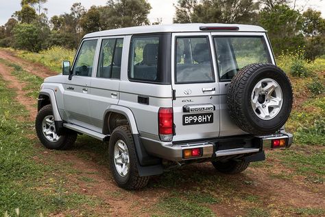 Toyota LandCruiser 70 Series – What you need to know - carsales.com.au 70 Series Landcruiser, Landcruiser 70 Series, Vinyl Trim, Toyota Landcruiser, Hydro Electric, Steel Wheels, Four Wheel Drive, Japanese Cars, Fog Lamps