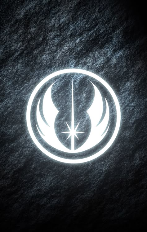 Jedi Order Star Wars phone wallpaper. Glowing symbol. Grey Jedi, Star Wars Logo, Star Wars Wallpaper, The Star, Iphone Wallpaper, Star Wars, Iphone, Grey, Funny