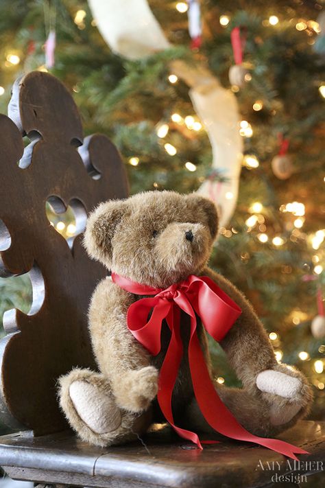 Christmas - love ♥ Christmas Teddy Bear, Christmas Bear, Christmas Scenes, Noel Christmas, Magical Christmas, Cute Bear, Christmas Love, Country Christmas, Christmas Morning