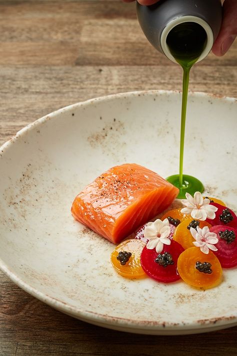 Cured Trout, White Asparagus Recipes, Asparagus Sauce, Trout Recipes, White Asparagus, Great British Chefs, Fine Dining Recipes, Asparagus Recipe, Food Shows