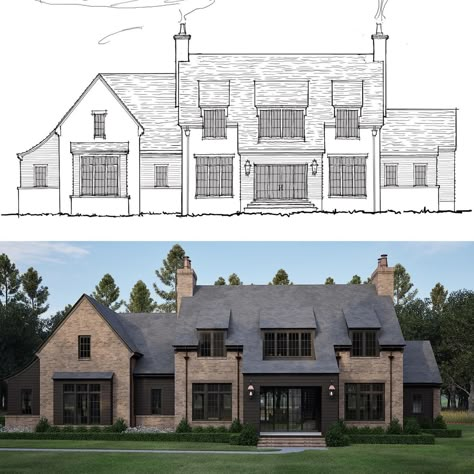 Tony Frazier (@frazierhomedesign) • Instagram photos and videos French Contemporary Home Exterior, 2024 House Exterior, Modern Tudor House Exterior, European House Exterior, French Contemporary Home, Timeless Home Design, Napa House, Modern English Cottage, Tudor House Exterior