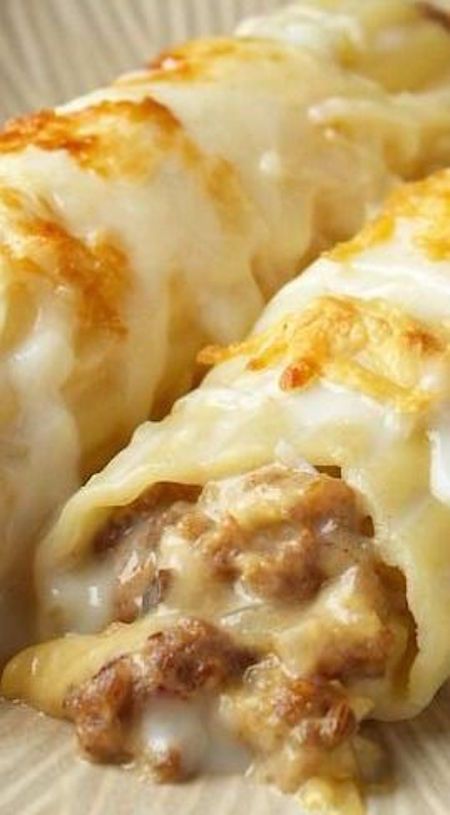 Baked Cannelloni, Cannelloni Recipes, Best Casseroles, Beef Casserole Recipes, Easy Casserole Recipes, Idee Pasto Sano, Easy Casserole, Beef Dishes, Sausage Recipes