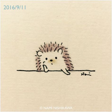 Hedgehog                                                                                                                                                                                 More Hedgehog Drawings, Cute Drawings Tumblr, Hedgehog Drawing, 심플한 그림, Tumblr Drawings, Easy Cartoon Drawings, Things To Draw, Easy Doodles Drawings, Pretty Drawings