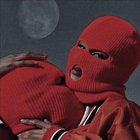 Ski Mask, Fake Love, Mask, Red