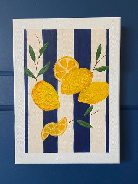 Toile 24*33 peinture acrylique avec matière pour les citrons Cute Acrylic Painting, Different Kinds Of Art, Acrylic Gouache, Tableau Design, Simple Acrylic Paintings, Digital Wall Art, Easy Paintings, Dressage, Wall Murals