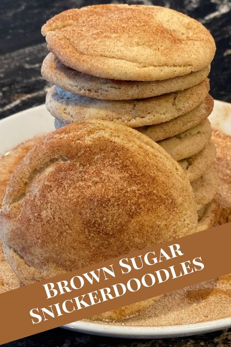 Two weeks after making them, these brown sugar snickerdoodles are still as soft as the day we baked them! It’s amazing, really. Usually, cookies dry out and get crumbly, but not these! On top of that, you can freeze the dough balls so they’re ready to bake in case some unexpected guests pop in, or you just have a sudden hankering for Snickerdoodle Cookies! These may be the best ones we’ve ever tasted and, for sure, they’re the best we’ve ever made!
#snickerdoodlecookies #snickerdoodles #cookies Snickerdoodles Cookies, Gluten Free Brownies Recipe, Fall Cookie Recipes, Brown Sugar Recipes, Brown Sugar Cookies, Snickerdoodle Recipe, Snickerdoodle Cookies, Cookie Recipes Homemade, Snickerdoodle Cookie Recipes