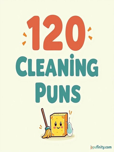 cleaning puns Clean Puns, House Cleaning Humor, Cleaning Humor, Punny Jokes, Jokes And Puns, Sharing With Friends, Clean Sweep, Folding Laundry, Clean Jokes