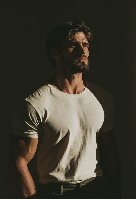 Dangerous Looking Men, Posing For Men Photography, Male Asthetic Picture, French Men Handsome, Handsome Brunette Men, Boss Man Aesthetic, Tattoed Guys Aesthetic, Handsome Model Men, Male Character Inspiration Rugged