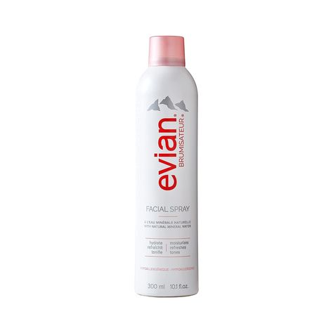 Evian Facial Spray provides an ultra-fine micro-droplet mist of pure Evian water that hydrates and refreshes skin. Evian Facial Spray, Evian Water, Natural Mineral Water, Natural Hydration, Face Spray, Hydrating Mist, Facial Spray, Tap Water, Facial Mist