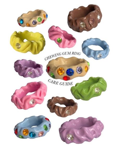 Ring Designs Clay, Fimo Clay Rings, Fimo Clay Ideas, Polymer Rings, Fimo Rings, Polymer Clay Rings, Fimo Ring, Diy Clay Rings, Clay Ring