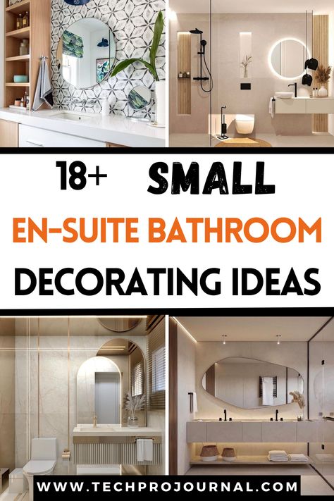 Have you ever struggled with decorating a tiny bathroom? This post will show you some smart small en-suite bathroom decorating ideas to help you maximize space and style. You’ll find creative decorating ideas to make your small en-suite bathroom feel functional without sacrificing comfort. En Suite Decor Ideas, Small Bathroom Low Ceiling, On Suite Bathroom Ideas Small Spaces, Comfy Bathroom Ideas, Tv In Bathroom Ideas, Small En Suite Bathroom Ideas, En Suite Bathroom Ideas, Modern Small Bathroom Decor, Very Small Bathroom Design