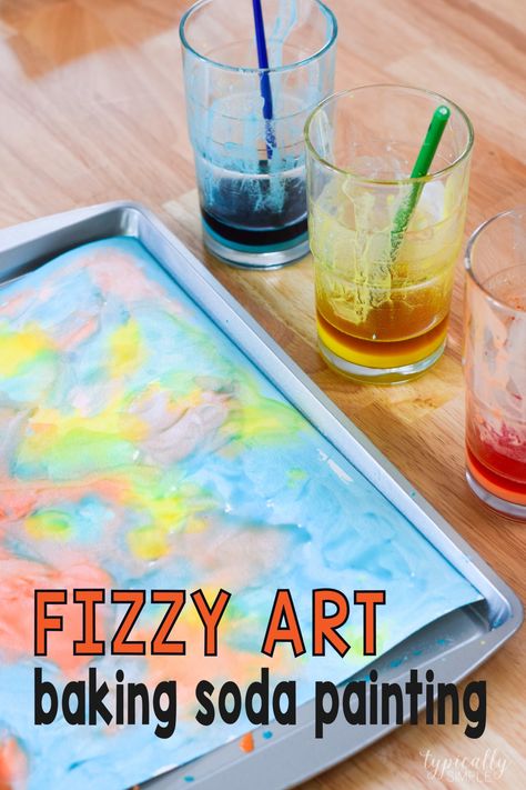 Fizzy art is a fun process art activity for the kids that requires just a few basic supplies. This colorful STEAM project is low prep and engaging! Messy Monday Activities, May Crafts For Kids Elementary, Baking Soda Preschool Activities, Messy Art Activities For Preschool, Fun Art For Kindergarten, Preschool Processed Art, Fun Preschool Art Projects, Easy Preschool Sensory Activities, Sensory Exploration For Preschool