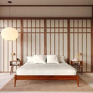 King Bed Frame Wood, Bed Frame Without Headboard, Basic Bed Frame, Joinery Furniture, Bed Frame Wood, Japanese Joinery, Carpentry And Joinery, Wood Platform Bed Frame, Modern Minimalist Style