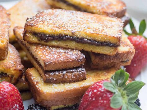 Café de Olla (Coffee from the Pot) Stuffed French Toast Sticks, Breakfast Buffet Ideas, Nutella Stuffed French Toast, Busy Morning Breakfast, Nutella Sandwich, Homemade Taco Seasoning Mix, Nutella French Toast, Stuffed French Toast, French Toast Sticks