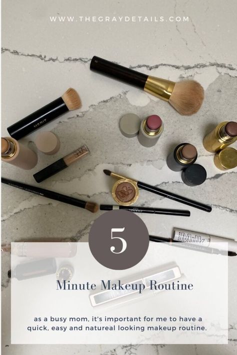 5 Minute Makeup Routine, 5 Minute Makeup, Simple Eyeshadow, Paper Bead Jewelry, Minimalist Beauty, Blush Contour, Creamy Concealer, Full Face Makeup, Brow Gel